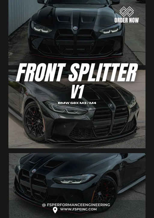 BMW M3 G80/G81 & M4 G82/G83 Front Splitter V1
