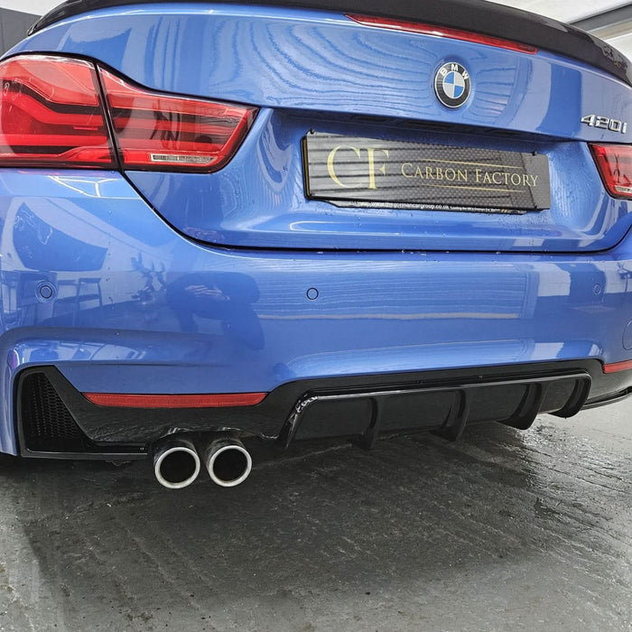 On-Site fitting - Gloss Black Diffuser (no exhaust / bumper on)
