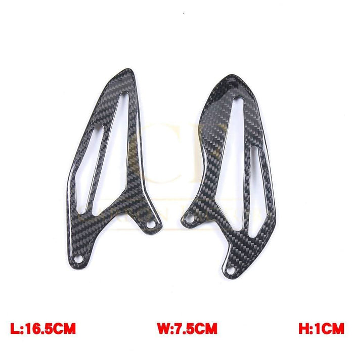 Pre-preg Carbon Fibre Rear Heel Plates for Yamaha R7 2022-2025