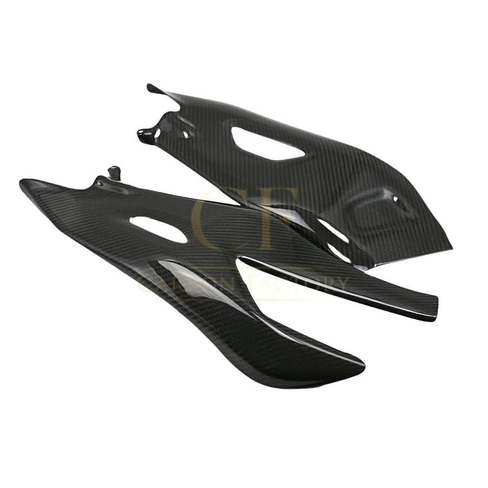 Pre-preg Carbon Fibre Swingarm Covers Protectors for Yamaha R1 2015-2024