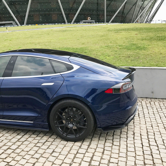 Carbon Fibre Rear Diffuser Extensions for Tesla Model S 70D 16-20