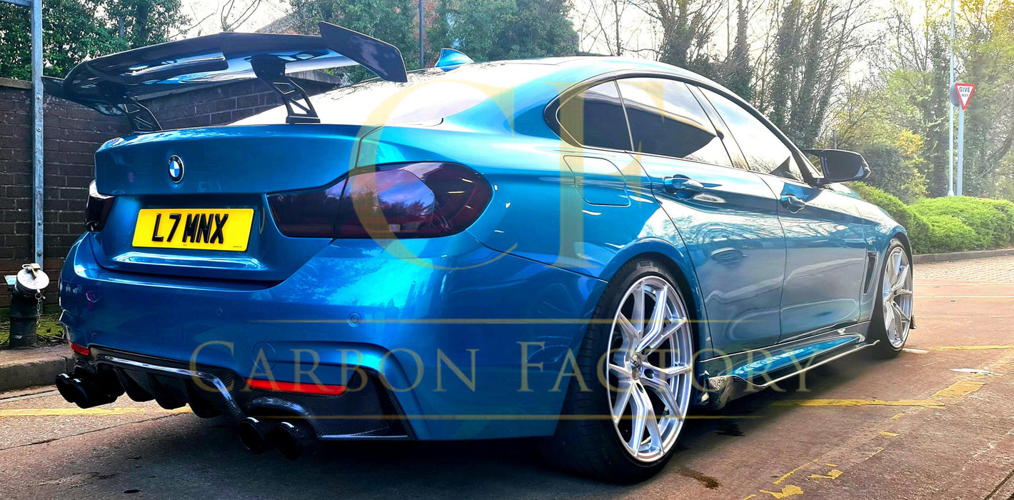 Carbon Fibre Rear Diffuser Quad Exhaust for BMW F32 F33 F36 4 Series 14-20