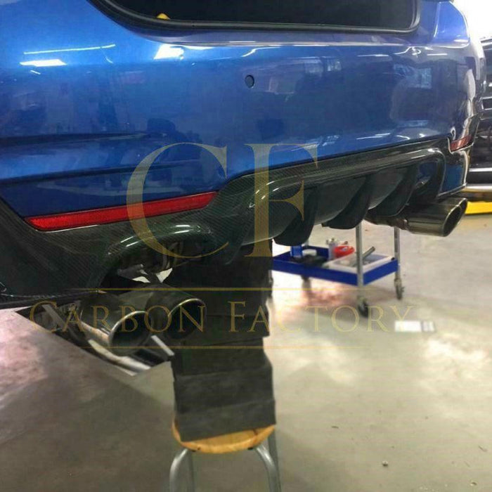 Carbon Fibre Rear Diffuser Twin Exhaust for BMW F32 F33 F36 4 Series 14-20