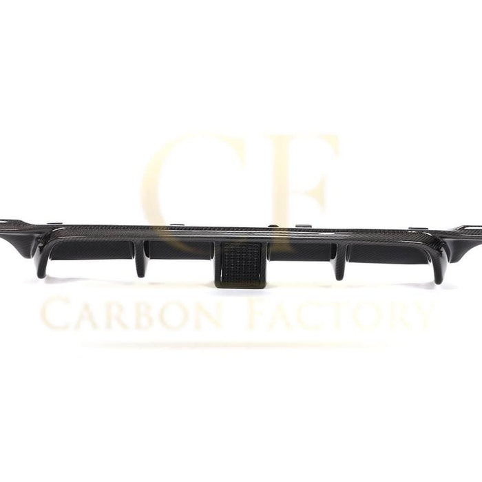 Carbon Fibre Rear Diffuser with LED Light Quad Exhaust for BMW F30 F31 3 Series 12-19