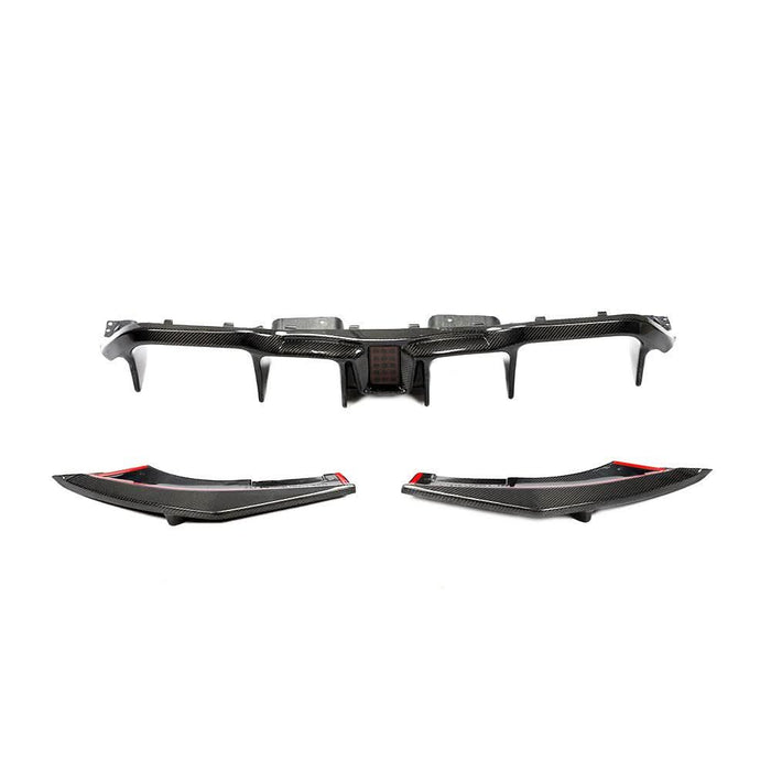 LED Style Carbon Fibre Rear Diffuser for BMW F87 F87C M2 16-21