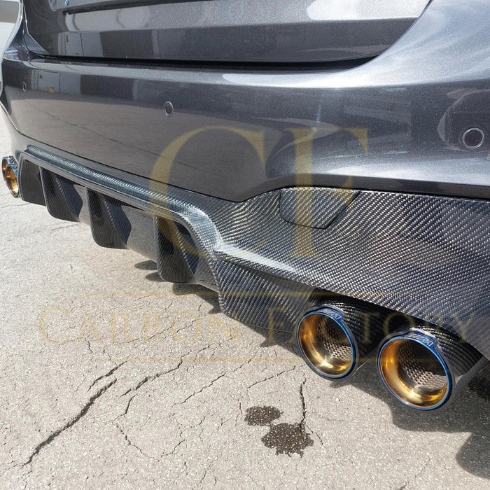 M5 Style Carbon Fibre Rear Diffuser for BMW G30 G31 5 Series M Sport 17-23