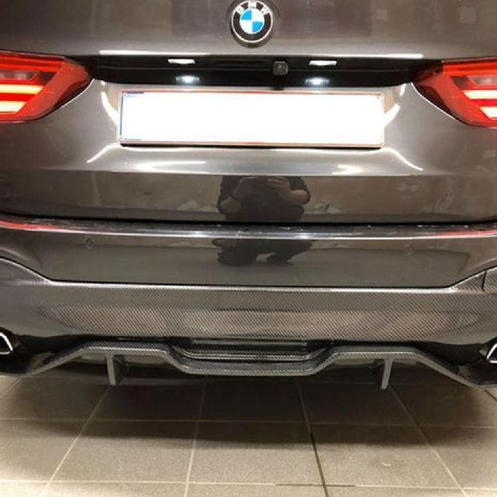 MP Style Carbon Fibre Rear Diffuser 2 Pieces for BMW G30 G31 5 Series M Sport 17-23