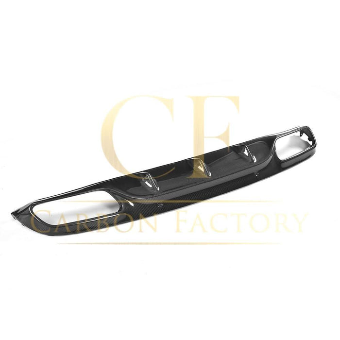 Small Fin Style Carbon Fibre Rear Diffuser for Mercedes W205 C Class & C63 2 Door 15-21