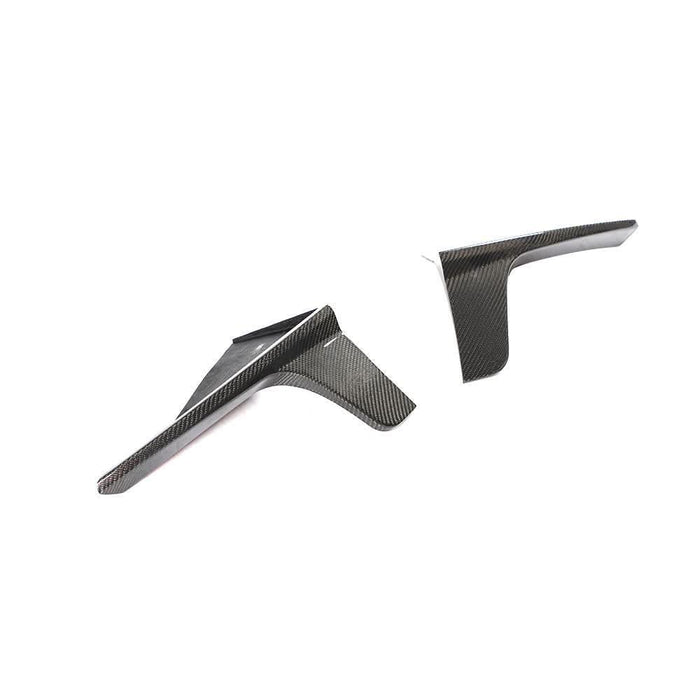 V Style Carbon Fibre 3 Pieces Rear Diffuser for Tesla Model 3 16-23