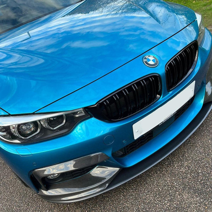 Carbon Fibre Front Bumper Upper Trims for BMW 4 Series F32 F33 F36 2014-2020