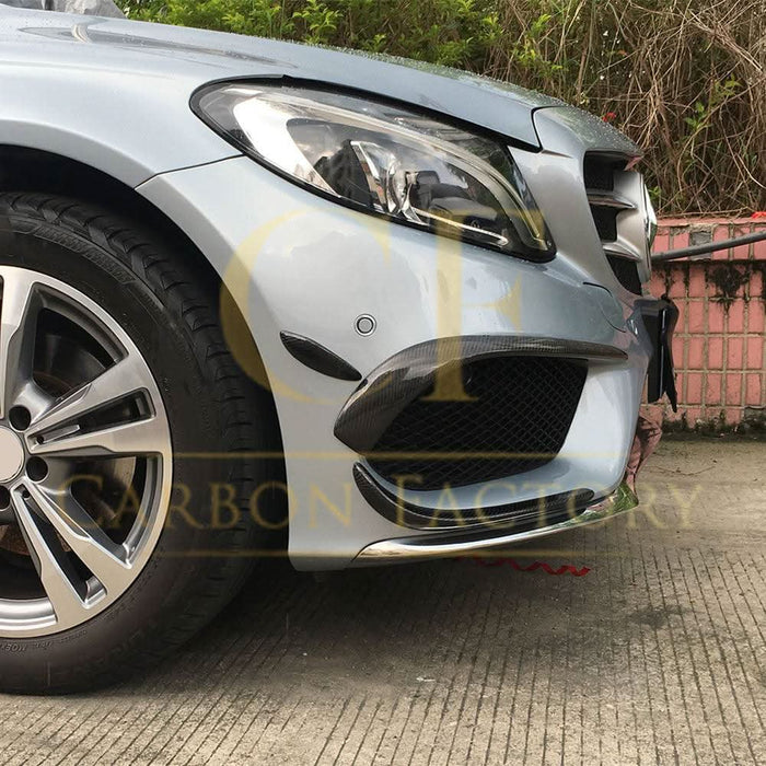 Carbon Fibre Front Canards Sets for Mercedes W205 C Class AMG 15-18