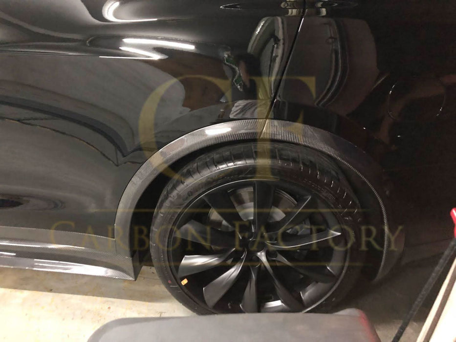 Carbon Fibre Wheel Fender Arches for Tesla Model X 16-Present