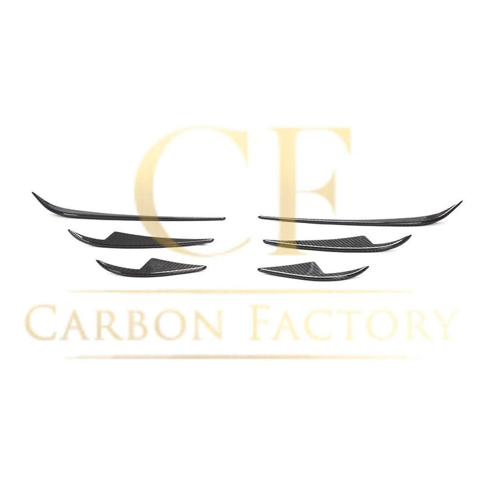 Pre-Preg Carbon Front Canards 6 Pieces Set for Tesla Model 3 16-23