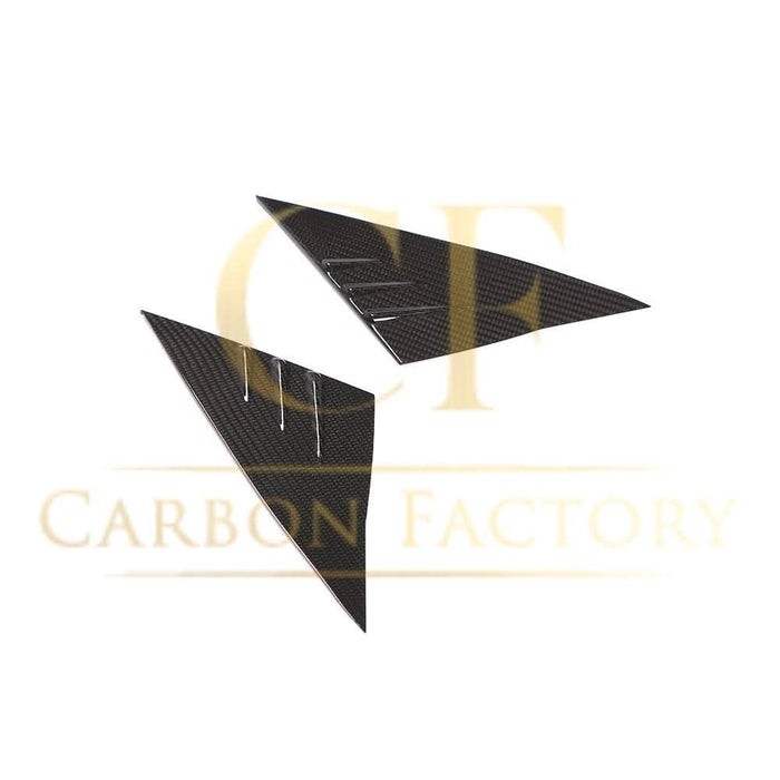 Carbon Fibre A Pillar Window Covers for Tesla Model 3 16-20