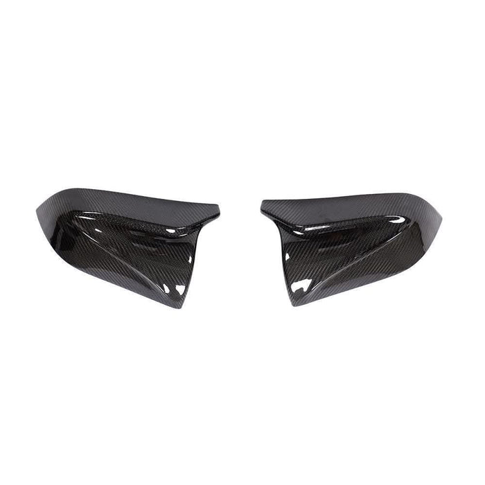 V Style Carbon Fibre Replacement Mirror Covers for Tesla Model 3 16-23