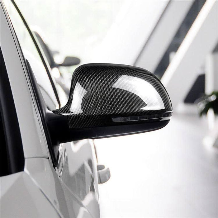 Replacement Carbon Fibre Mirror Covers for Audi A4 B8 08-12