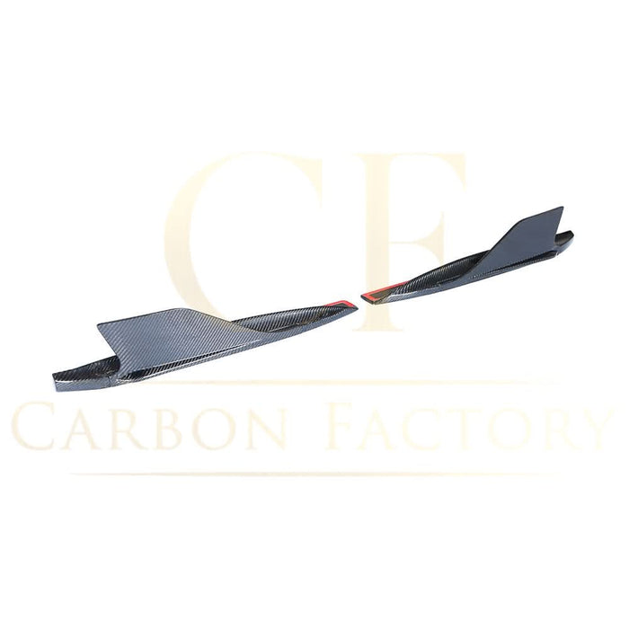 V Style Carbon Fibre Rear Side Skirts Extension for Audi R8 V10 Gen 2 15-19