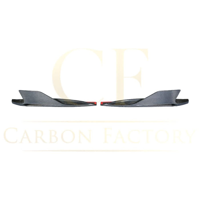 V Style Carbon Fibre Rear Side Skirts Extension for Audi R8 V10 Gen 2 15-19