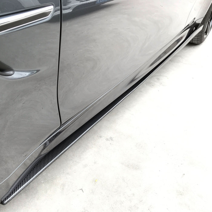 V Style Carbon Fibre Side Skirts Extension for BMW F80 M3 F82 F83 M4 2014-2020