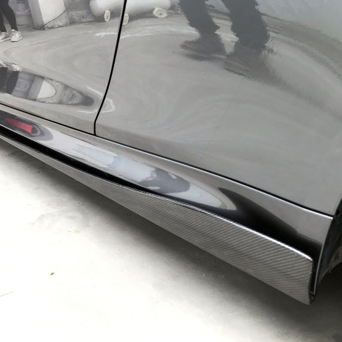 V Style Carbon Fibre Side Skirts Extension for BMW F80 M3 F82 F83 M4 2014-2020