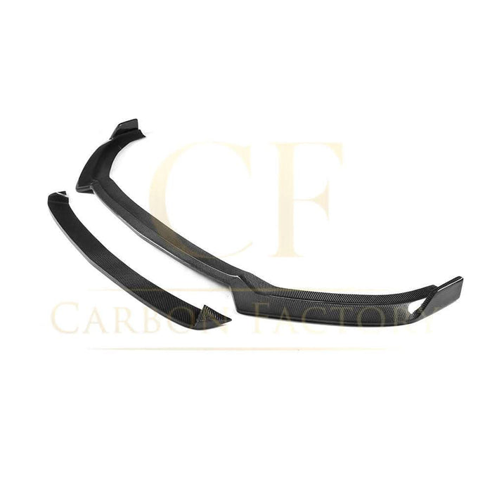CF Style Carbon Fibre Front Splitter for Audi A3 Saloon S Line & S3 16-19