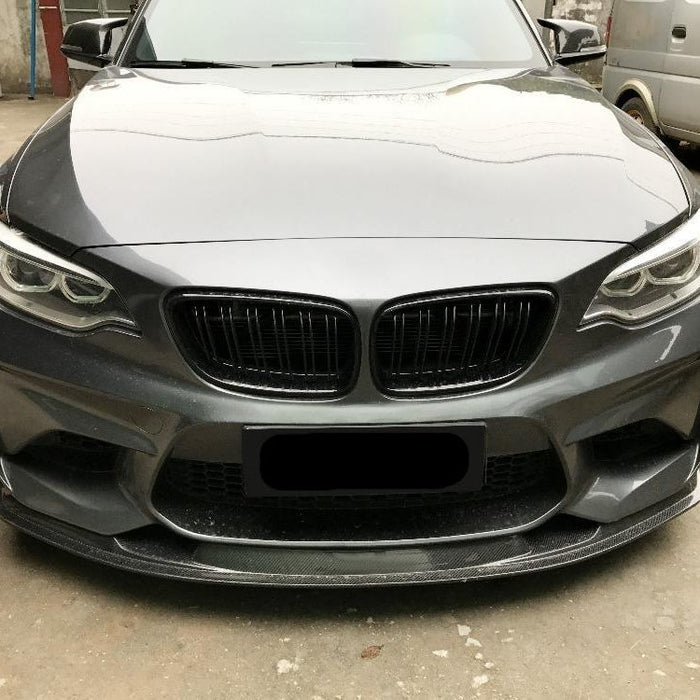 GTS Style Carbon Fibre Front Splitter for BMW F87 M2 OG 16-18
