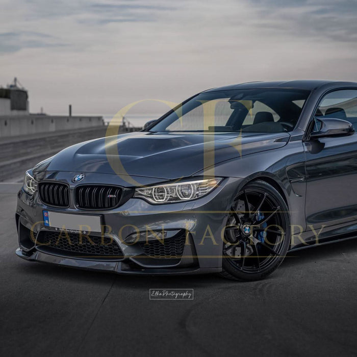MP Style Carbon Fibre Front Splitter Covers for BMW F80 M3 F82 F83 M4 14-20