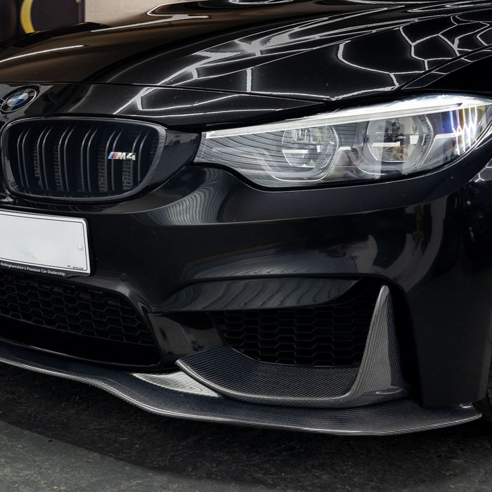PSM Style Carbon Fibre Front Splitter for BMW F80 M3 F82 F83 M4 14-20