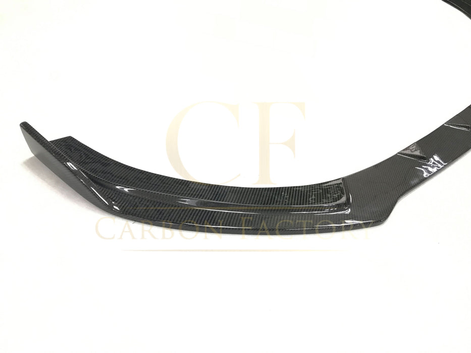 RS Style Carbon Fibre Front Splitter for Audi A3 Saloon Non S Line 16-19