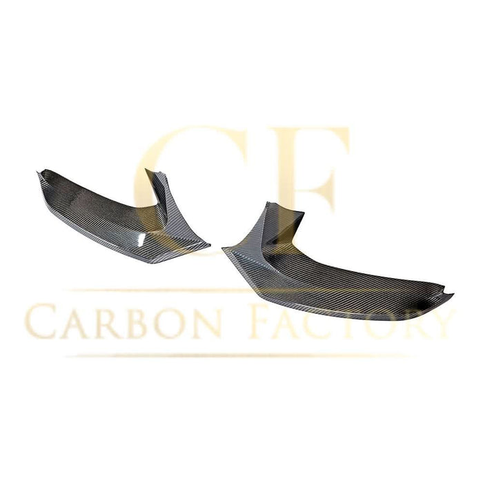 V Style Carbon Fibre Front Bumper Covers for BMW G30 5 Series M Sport 17-20
