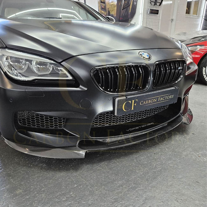 V Style Carbon Fibre Front Splitter for BMW F06 F12 F13 M6 11-18