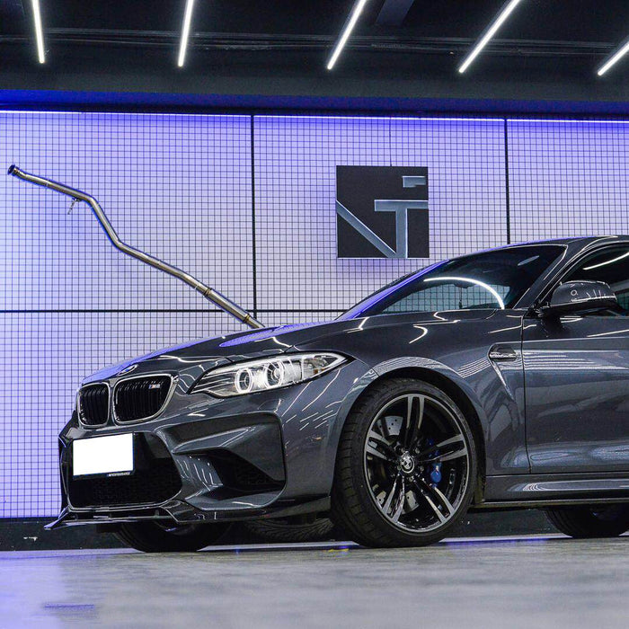 V Style Carbon Fibre Front Splitter for BMW F87 M2 OG 16-18