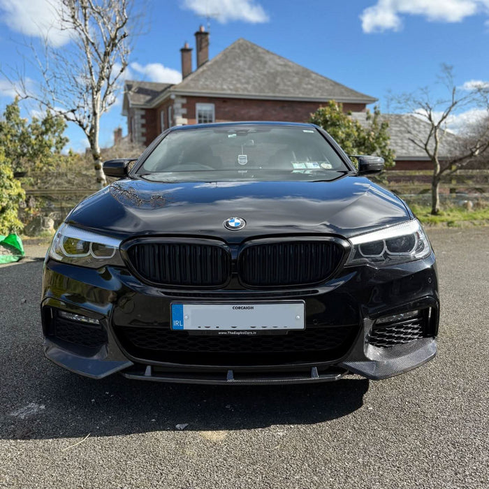 V Style Carbon Fibre Front Splitter for BMW G30 5 Series M Sport 17-20