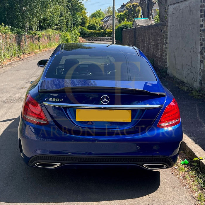 PSM Style Carbon Fibre Boot Spoiler for Mercedes Benz W205 C Class 15-21