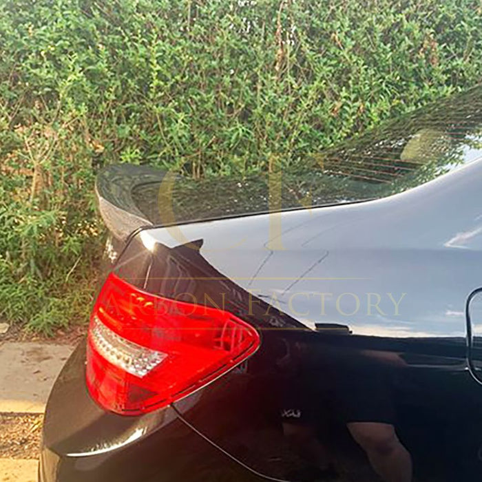 V Style Carbon Fibre Boot Spoiler for Mercedes Benz W204 C Class 07-14