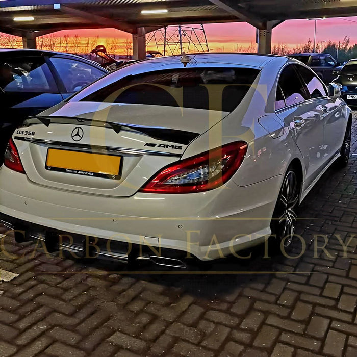 REN Style Carbon Fibre Boot Spoiler for Mercedes Benz C218 CLS 14-18