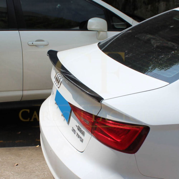 V Style Carbon Fibre Boot Spoiler for Audi A3 S3 RS3 Saloon 13-20