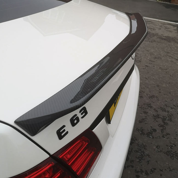 V Style Carbon Fibre Boot Spoiler for Mercedes Benz W212 E Class Saloon 10-17