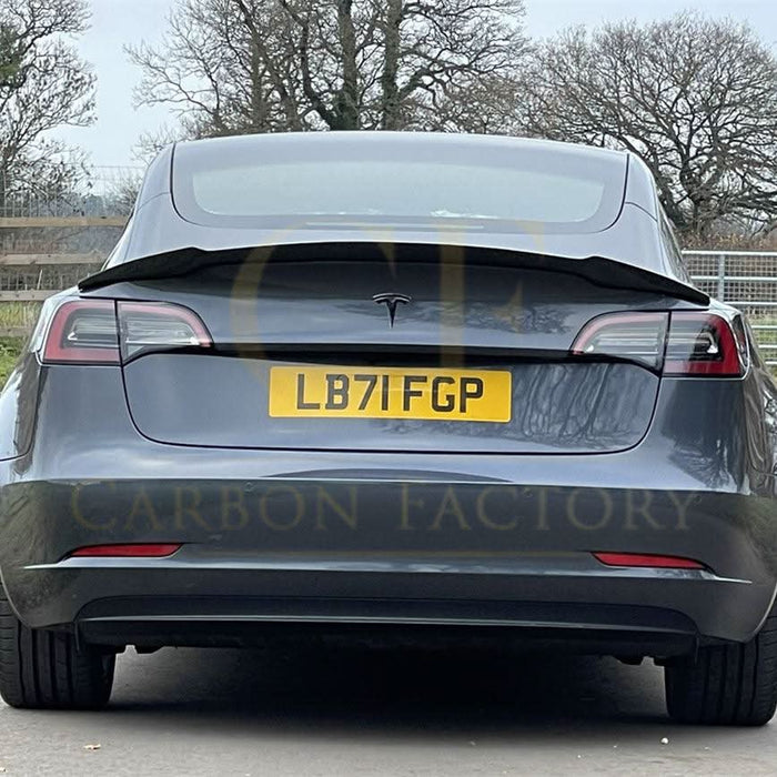 V Style Carbon Fibre Boot Spoiler for Tesla Model 3 16-23