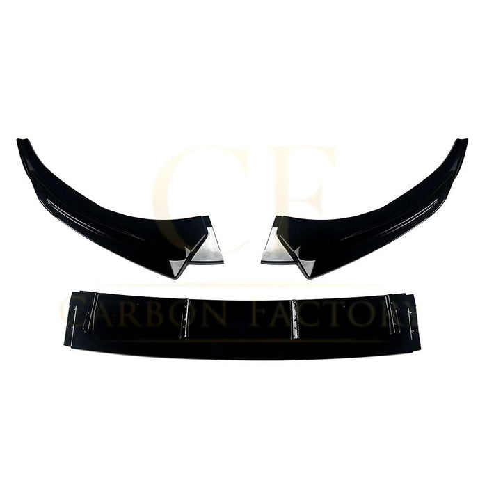 V Style Gloss Black Front Splitter for Audi A3 8Y S Line S3 25-Present