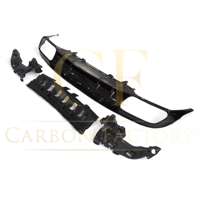A Style Gloss Black Rear Diffuser & Exhaust Tips for Mercedes Benz W205 C Class & C63 Saloon & Estate 15-21