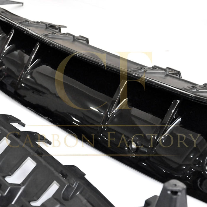 A Style Gloss Black Rear Diffuser & Exhaust Tips for Mercedes Benz W205 C Class & C63 Saloon & Estate 15-21