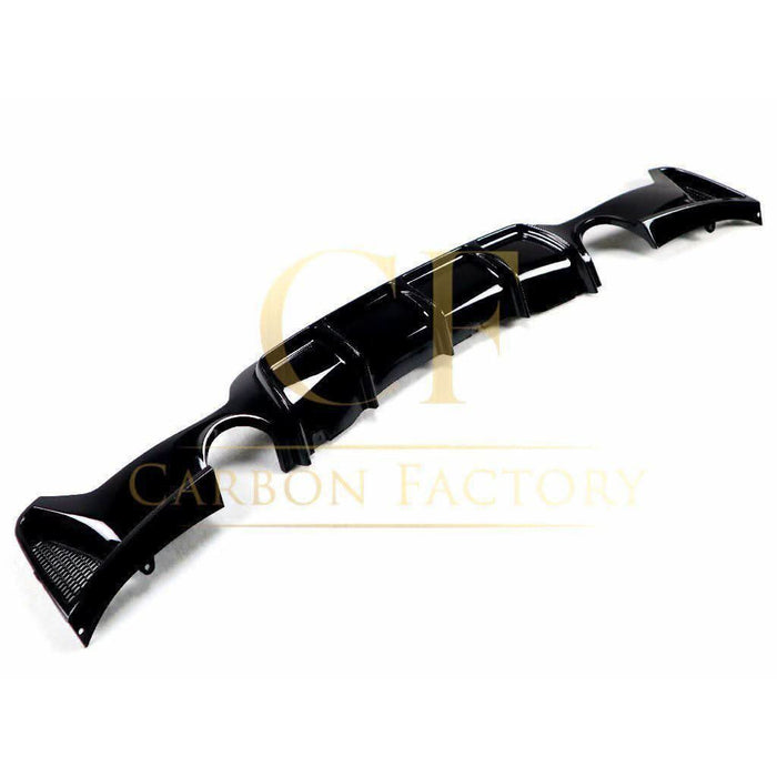Gloss Black Rear Diffuser Dual Exhaust for BMW F32 F33 F36 4 Series 14-20