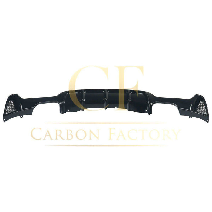 Gloss Black Rear Diffuser Quad Exhaust for BMW F32 F33 F36 4 Series 14-20