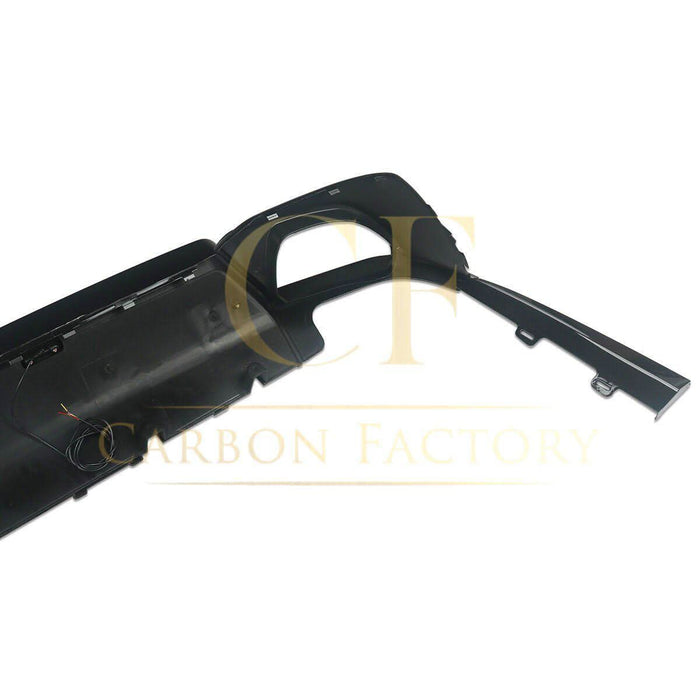 LED Style Gloss Black Rear Diffuser Quad Exhaust for BMW 3 Series G20 G21 Pre-LCI 19-22