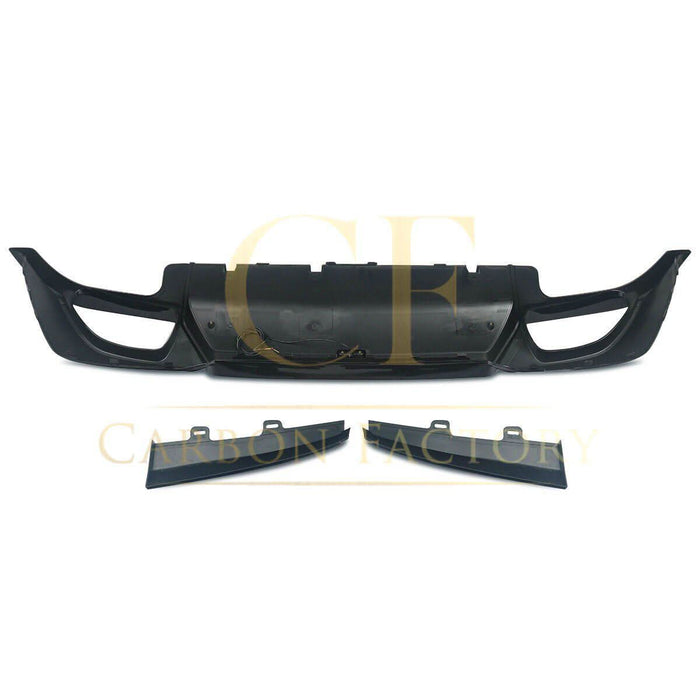 LED Style Gloss Black Rear Diffuser Quad Exhaust for BMW 3 Series G20 G21 Pre-LCI 19-22