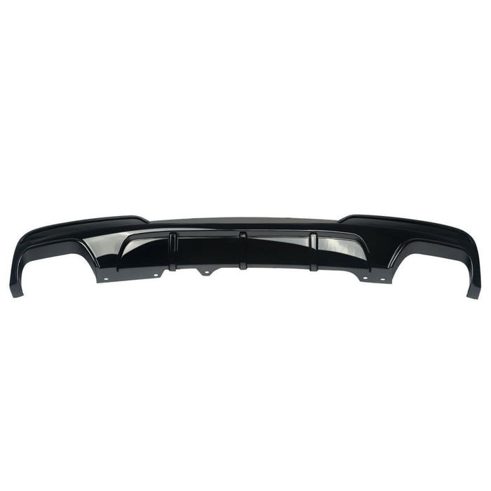 MP Style Gloss Black Rear Diffuser Quad Exhaust for BMW F10 5 Series 10-17