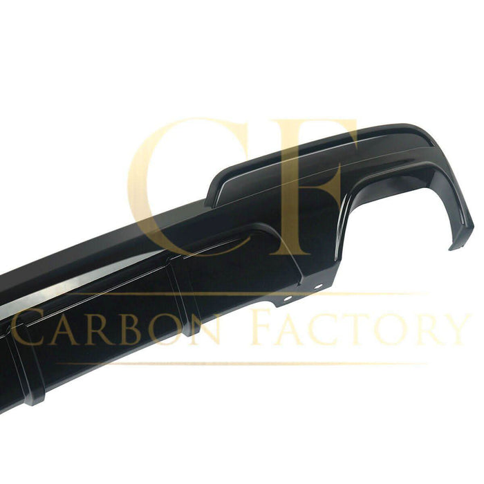 MP Style Gloss Black Rear Diffuser Quad Exhaust for BMW F10 5 Series 10-17