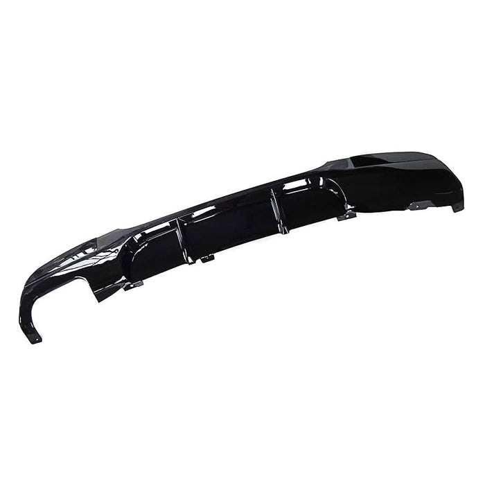 MP Style Gloss Black Rear Diffuser Twin Exhaust for BMW E90 E91 3 Series 05-13