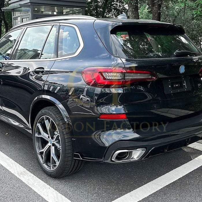 V Style Gloss Black Rear Diffuser for BMW G05 X5 19-25
